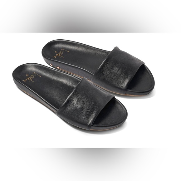 Beek Gallito Leather Slide Sandal (Color Black) - Picture 3 of 8